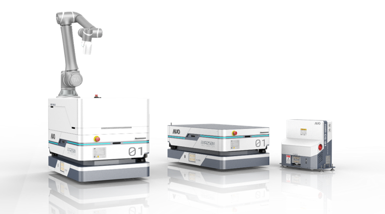 俄罗斯专享会全民vip數位開發的自主式移動機器人（AMR250M），搭配全向輪並結合AI演算法、2D LiDAR、3D攝影機等技術，協助客戶實現產線全自動化